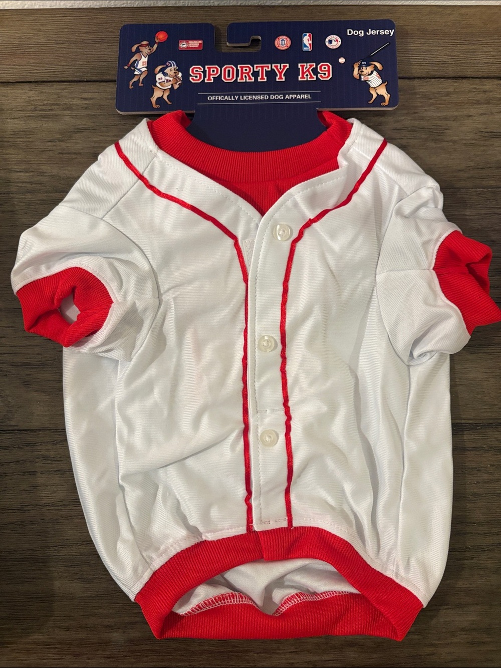 NWT [Sporty K9] Boston Red Sox MLB Baseball Dog Jersey White/Red S M L - Picture 6 of 11